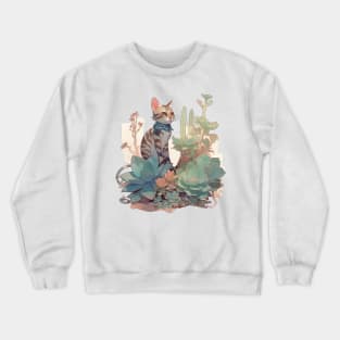 Cute Bengal cat Crewneck Sweatshirt